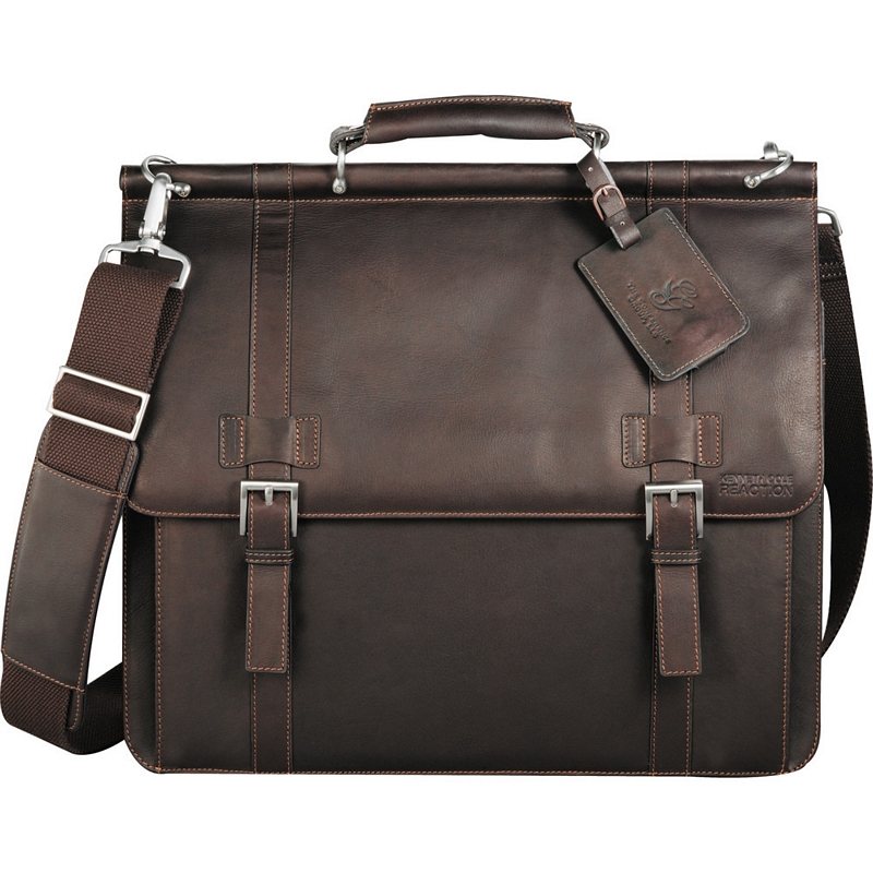 kenneth cole colombian leather messenger bag