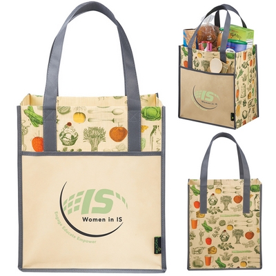 Promotional Matte Laminated Non-Woven Vintage Big Grocery Tote Bag Customized Matte Laminated Non-Woven Vintage Big Grocery Tote Bag