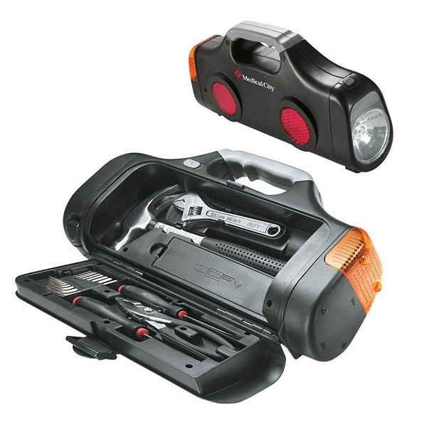 Customized Giftcor GT6009 Emergency Light & Tool Kit Promotional