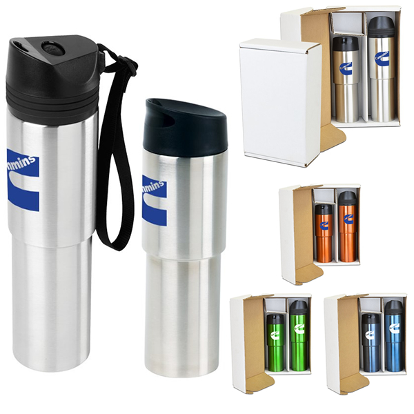 Promotional Tower 2Piece Drinkware Gift Set Customized Tower 2Piece