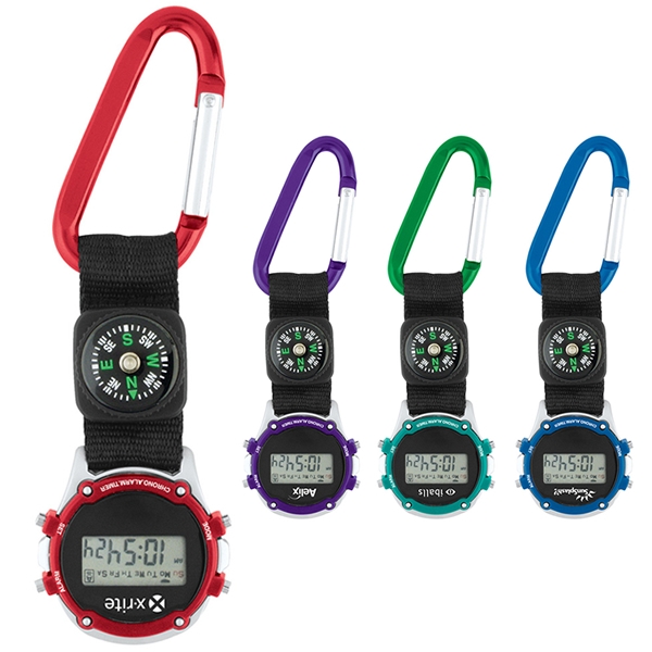 Promotional ClipOn Compass Stopwatch Customized ClipOn Compass