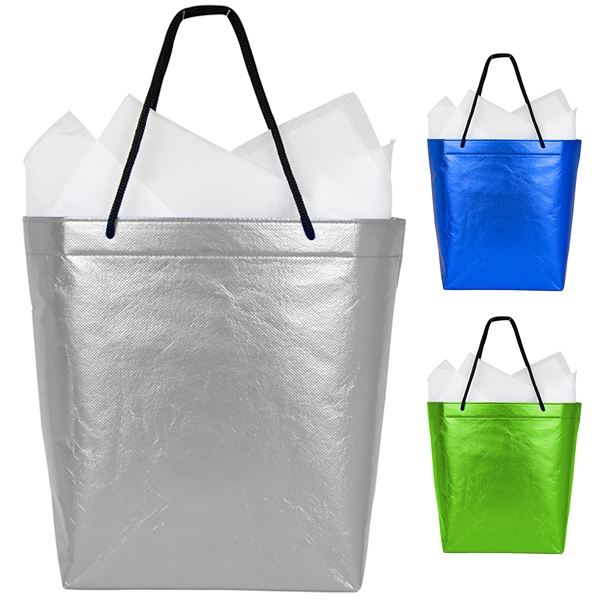 ... Products  Corporate Gifts  Medium Large Metallic Gift Tote Bag