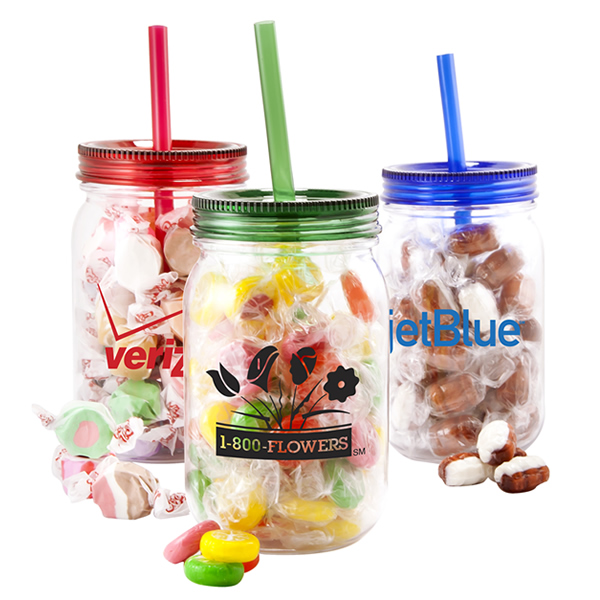 Promotional Mason Jar With Assorted Citrus Slices Customized Mason Jar With Assorted Citrus