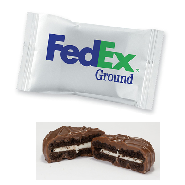 Promotional Individually Wrapped Chocolate Covered Oreo Customized