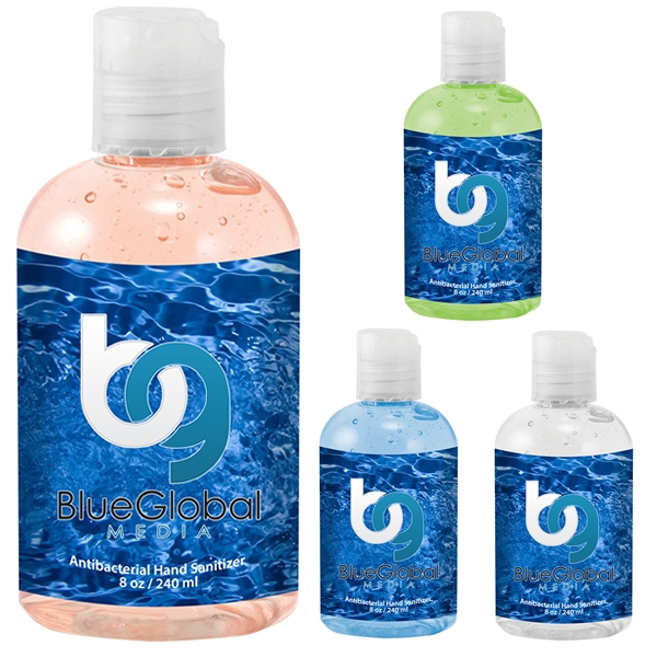 Promotional 8 oz Antibacterial Hand Sanitizer Customized 8 oz
