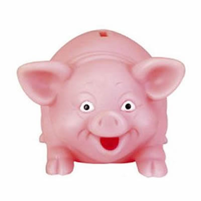 rubber piggy bank