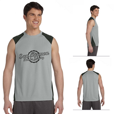 Alo M2001 Men's Sleeveless T-Shirt | Screen Printed Logo Alo Workout Shirts