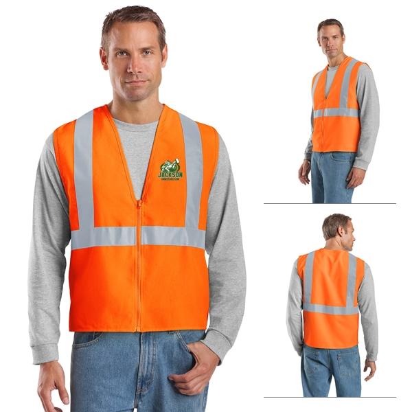 CornerStone CSV400 ANSI 107 Class 2 Safety Vest | Embroidered Logo ...