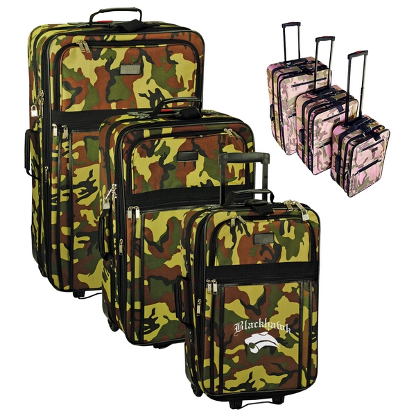 camo luggage set