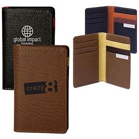 Promotional Leather Bi-Fold Card Holder | Customized Leather Bi-Fold ...