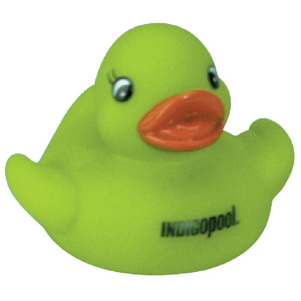 Customized Green Cutie Rubber Duck Promotional Green Cutie Rubber