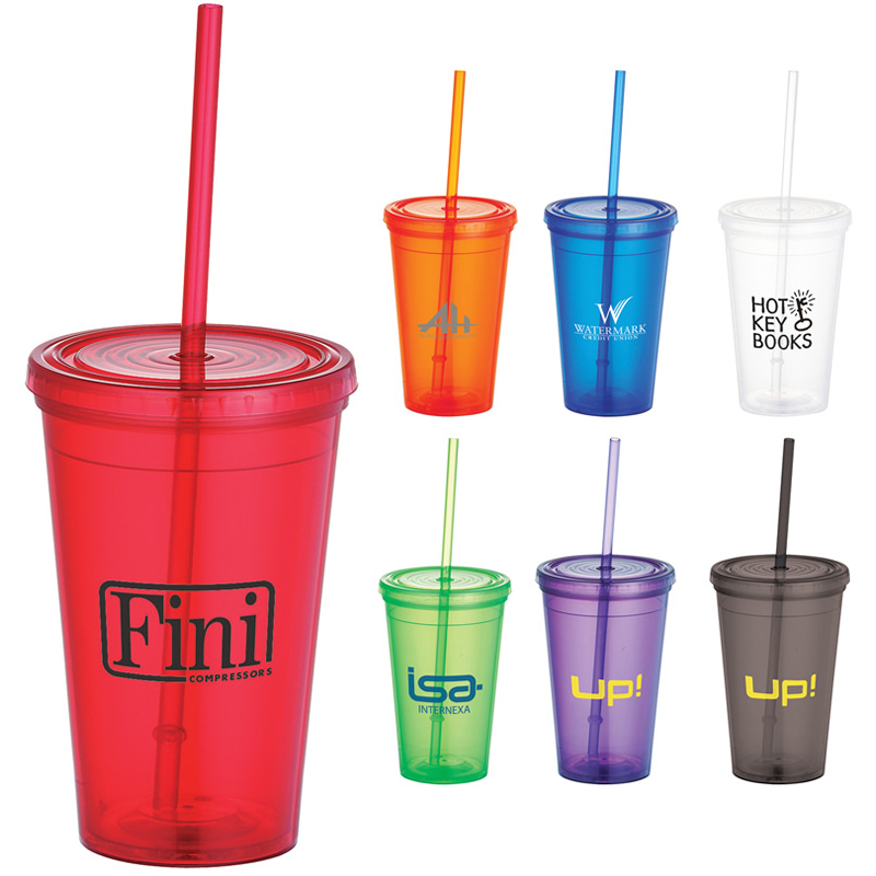Promotional Iceberg 16 Oz Tumbler With Straw Customized Customized Iceberg 16 Oz Tumbler With Straw