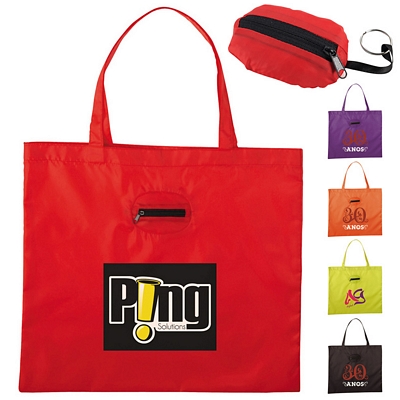 Promotional Reusable Ping Bags Arts Customized The Takeaway Fold Up Per Tote Bag Promotional