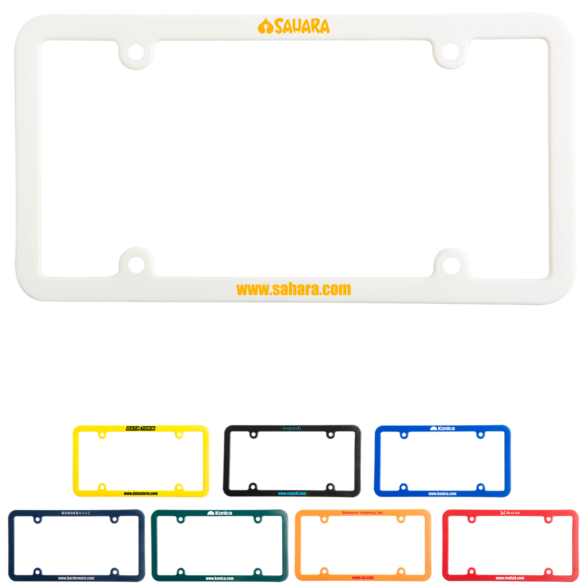 Customized License Plate Frame 4 Holes Universal Fitting | Promotional ...