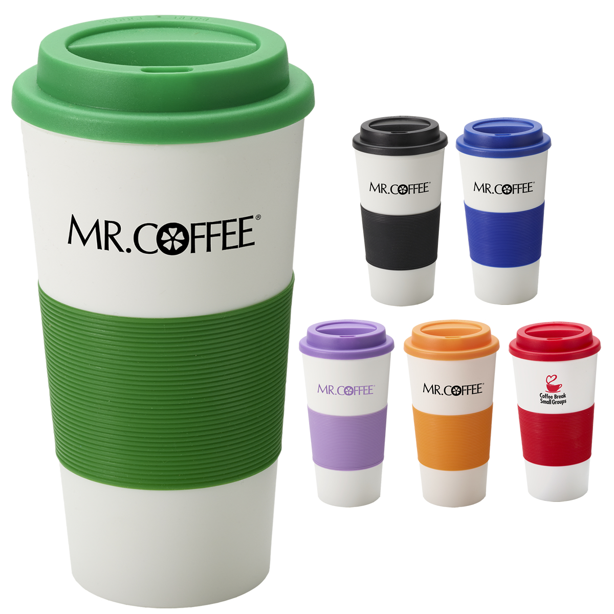 Customized 16 oz Comfort Grip Commuter Tumbler Promotional 16 oz