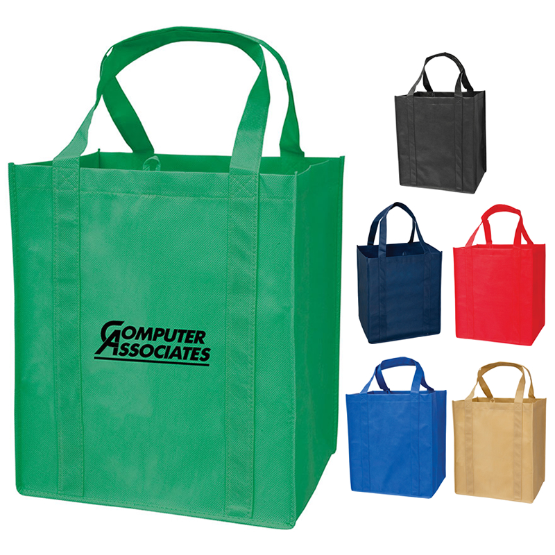 Customized Large Grocery Recyclable Tote Bag | Promotional Large ...