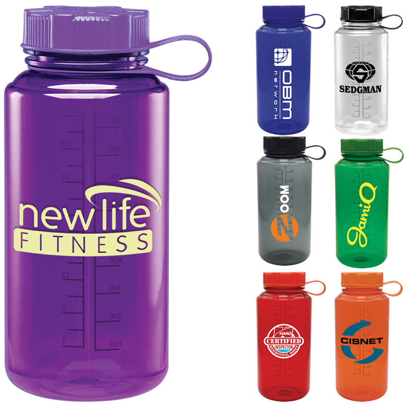 Promotional 32 oz. Baltic Cylinder Water Bottle | Customized 32 oz ...