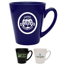 Promotional 12 oz. Cafe Ceramic Coffee Mug | Customized 12 oz. Cafe