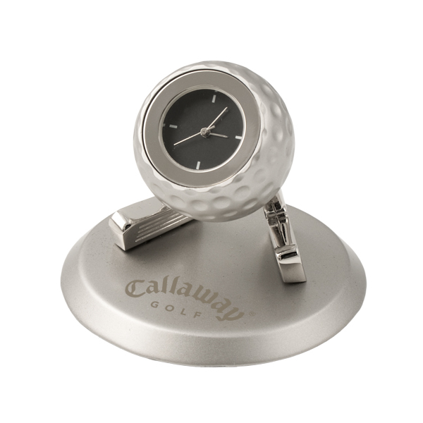 Customized Golf Ball Desk Clock Promotional Golf Ball Desk Clock