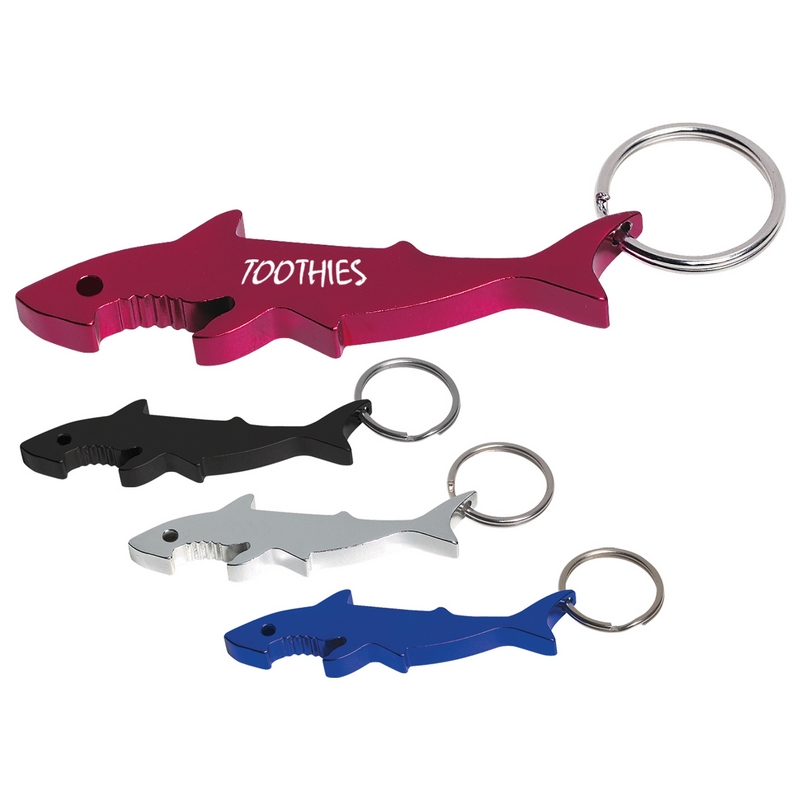 Customized Shark Bottle Opener Key Ring | Promotional Shark Bottle ...