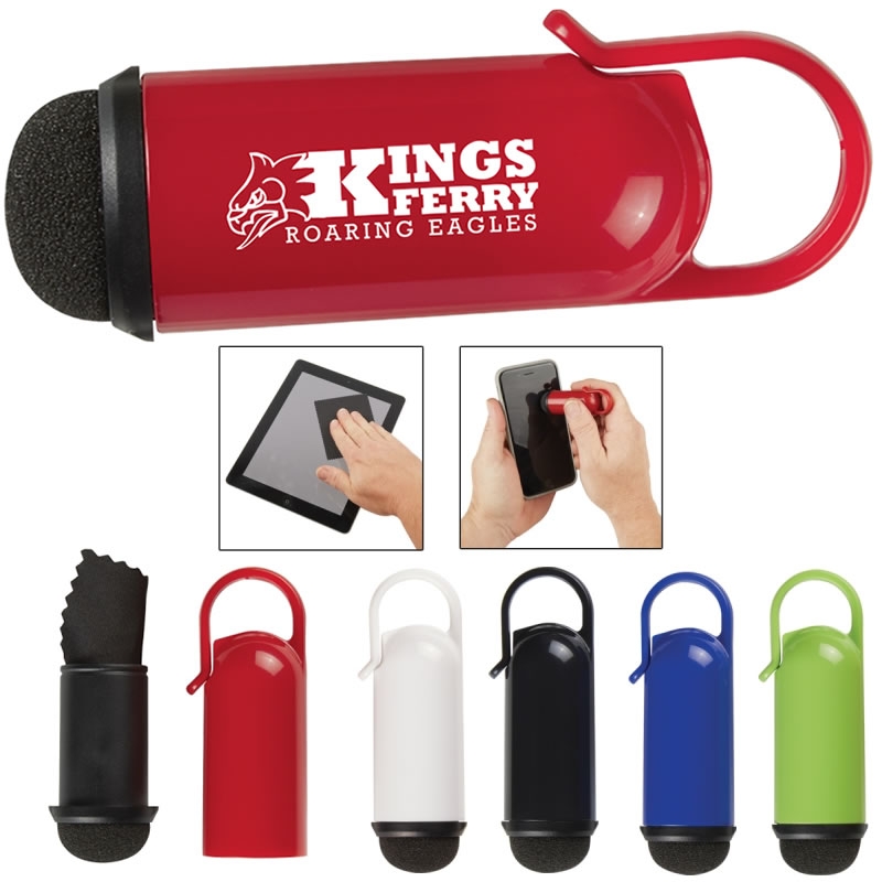 Promotional Screen Cleaner And Cloth Combo Clip Customized Screen
