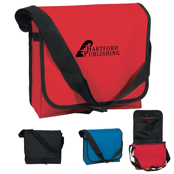 printed messenger bag
