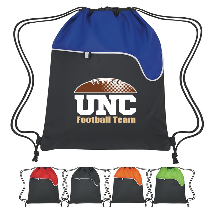 Customized Wavelength Drawstring Sports Pack Promotional Wavelength