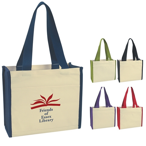 Promotional Heavy Cotton Canvas Natural Tote Bag Customized Heavy