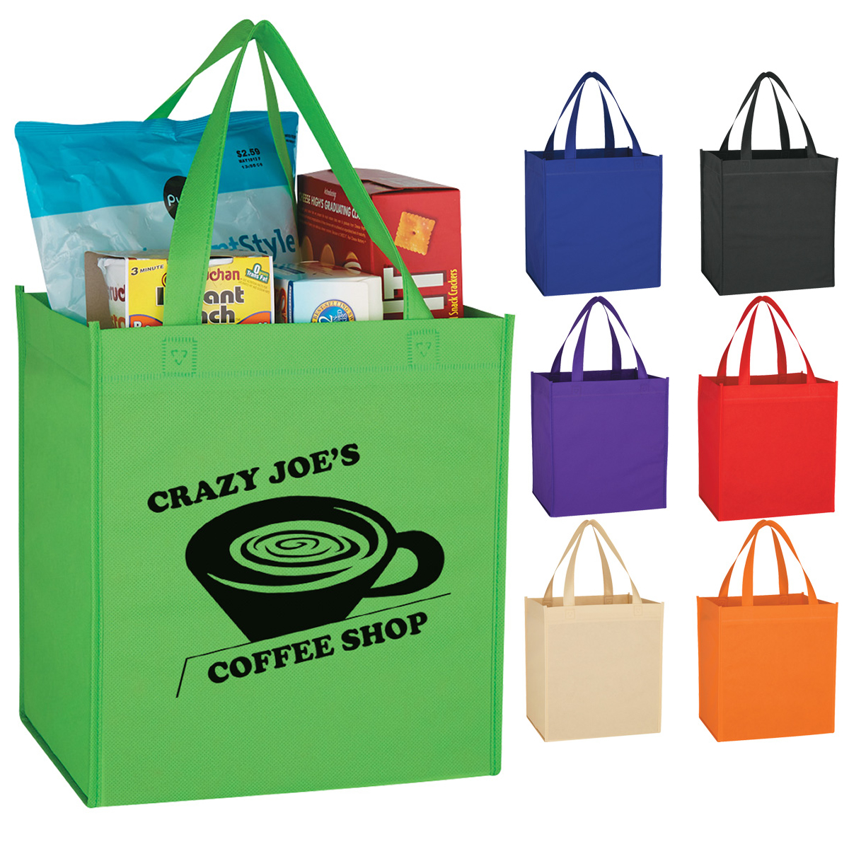 Promotional NonWoven Shopping Tote Bag Customized NonWoven Shopping