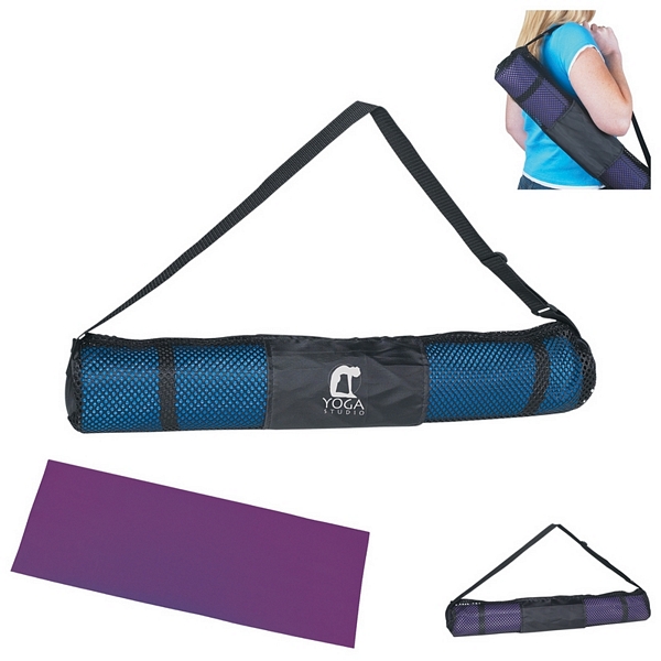 Promotional PVC Yoga Mat and Carrying Case | Customized PVC Yoga Mat ...