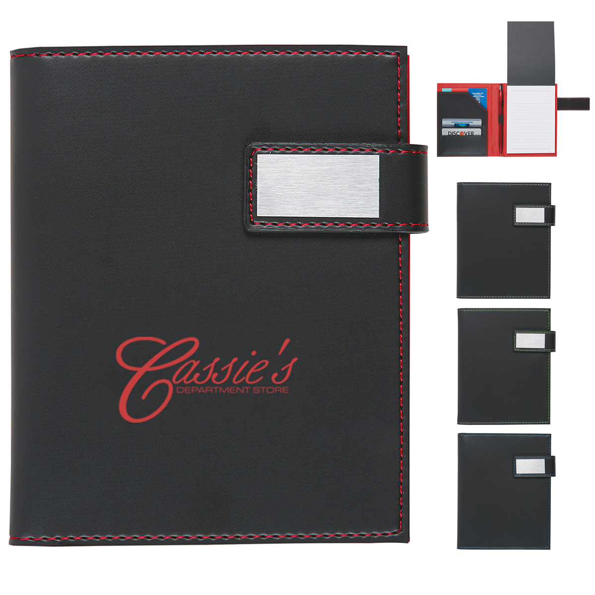 Promotional Leatherette Notebook With Closure Customized