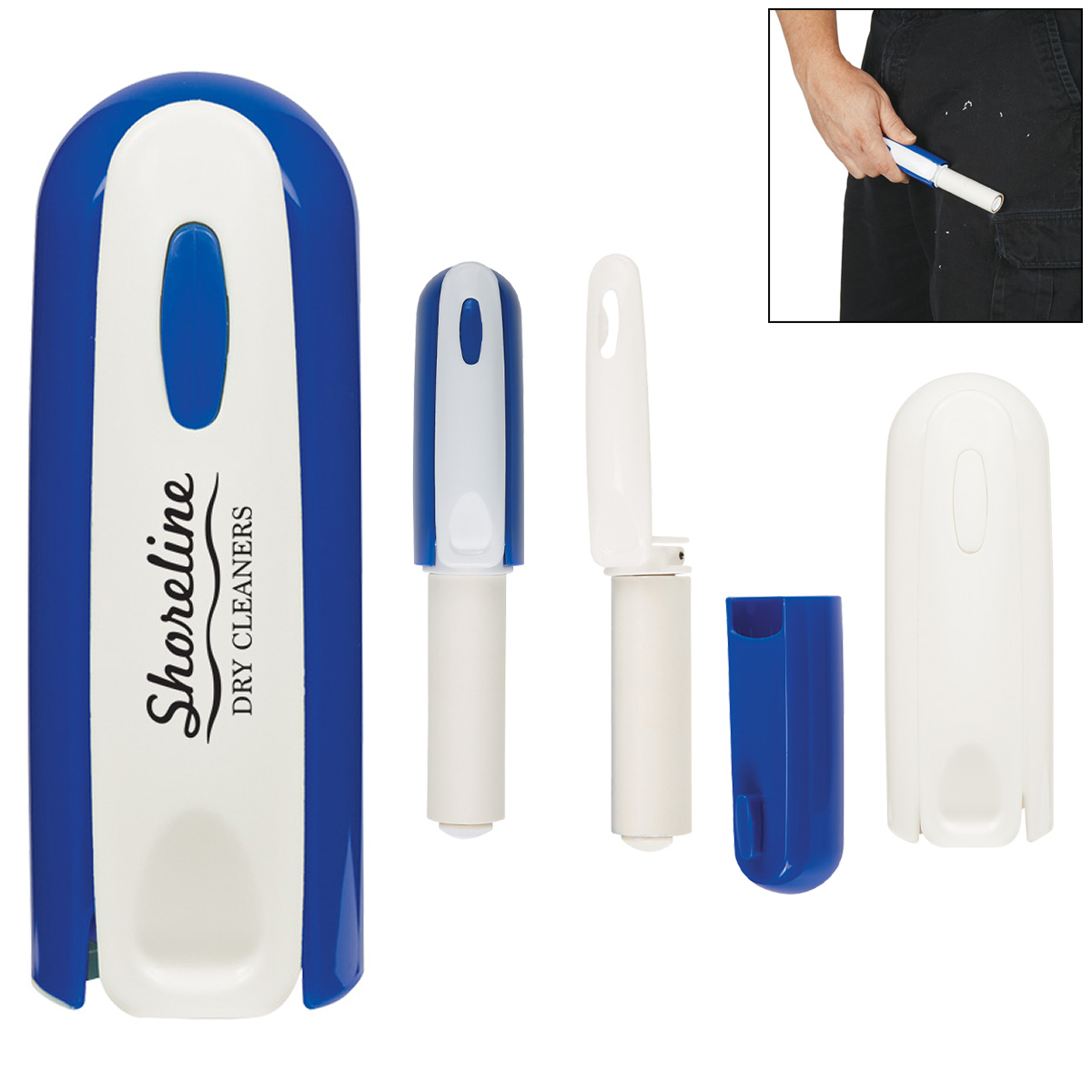 Customized Foldable Lint Roller In Plastic Case Promotional Foldable