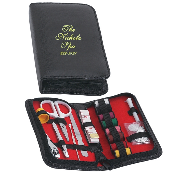 Promotional Sewing/Manicure Kit with Case Customized Sewing/Manicure