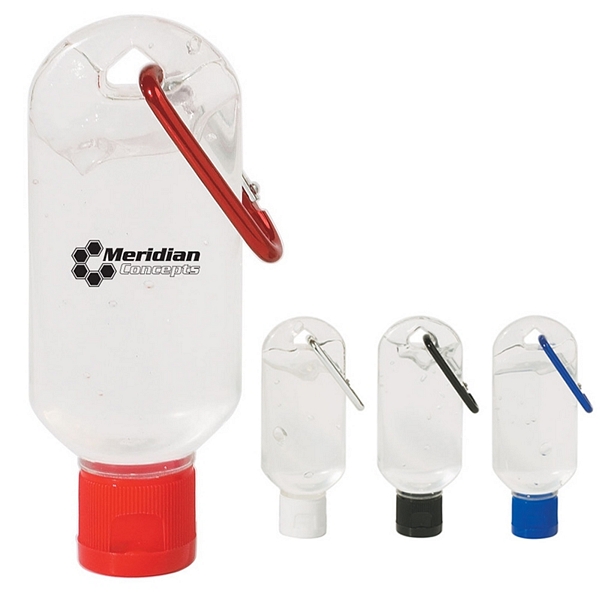 Customized 50ml Hand Sanitizer With Carabiner
