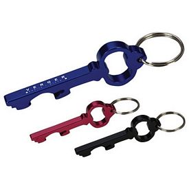 Promotional Bottle Openers: Promotional Key Shape Bottle Opener Engraved Key Ring