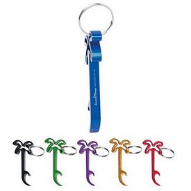 Promotional Bottle Openers: Promotional Palm Tree Bottle Opener Key Ring