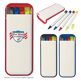 Promotional 4 In 1 Pocket Writing Set | Customized 4 In 1 Pocket ...