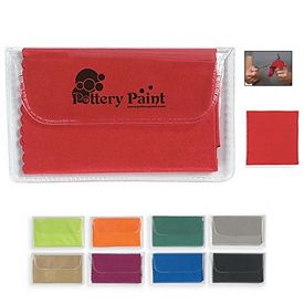 Promotional Sunglass Cleaners: Promotional Microfiber Cleaning Cloth In Case