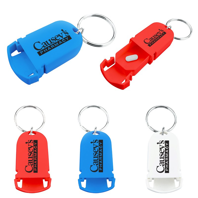 Promotional Mini Pill Holder Keychain Customized Mini Pill Holder