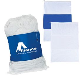 Promotional Laundry Bags Customized Logo Custom Duo Mesh Polyester Laundry Bag