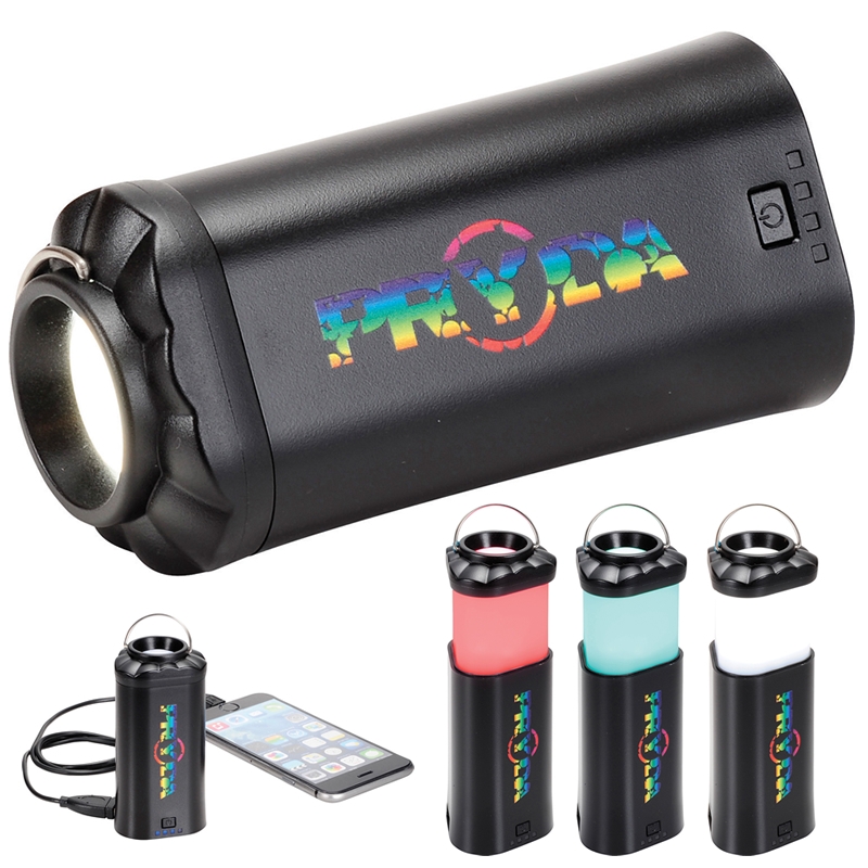 Customized Power Up 6000 mAh Power Bank Lantern Flashlight