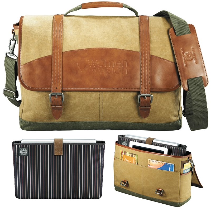 Promotional Cutter & Buck Legacy Cotton CompuMessenger Bag