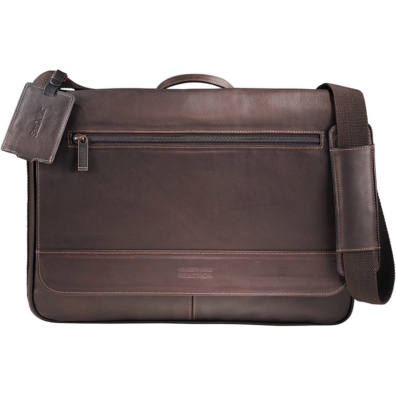 kenneth cole colombian leather messenger bag