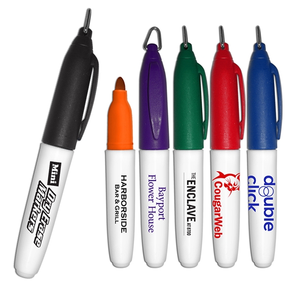 Customized Liquimark Mini Key Ring Cap Dry Erase Marker Promotional