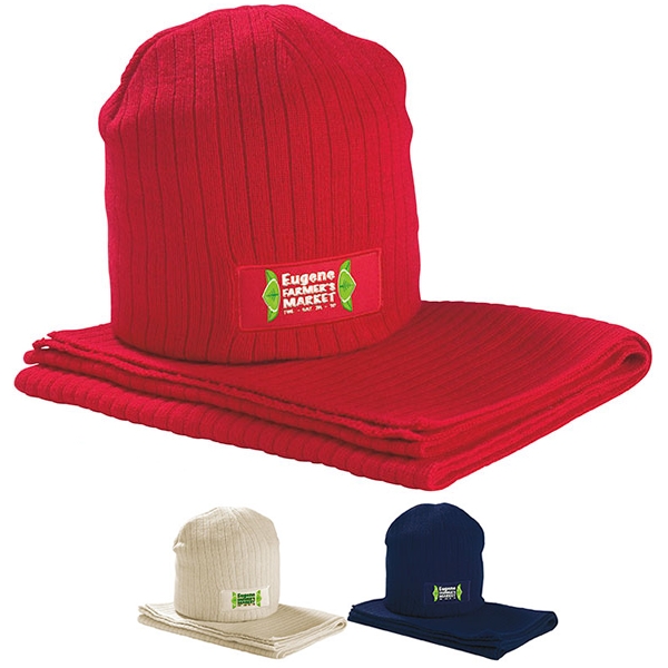 Promotional Hat and Scarf Set Customized Hat and Scarf Set