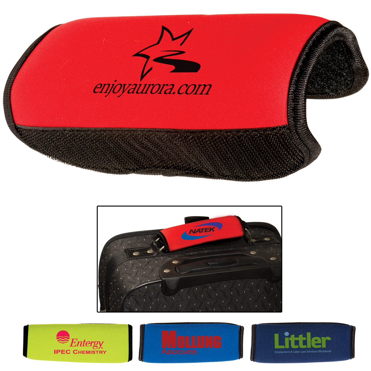 Customized Neoprene Luggage Handle Wrap Promotional Neoprene Luggage