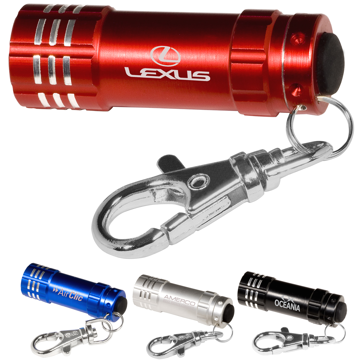 Customized Micro 3 LED Torch & Key Holder Promotional Micro 3 LED