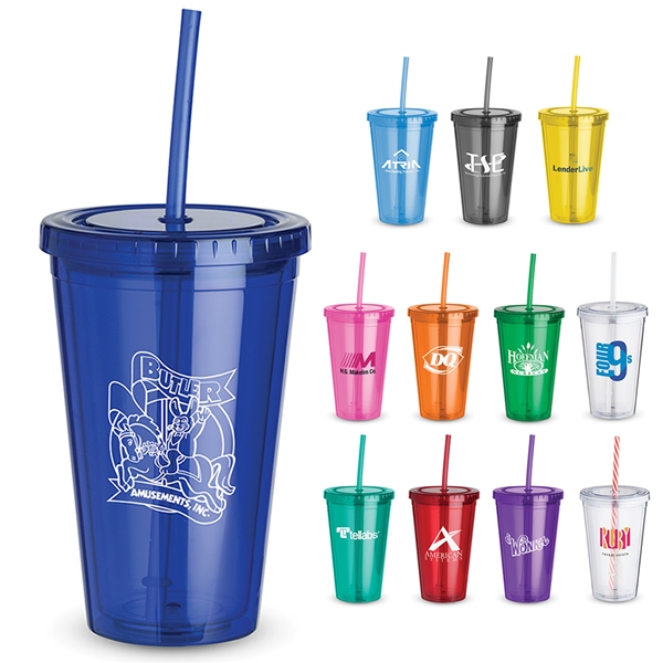 Promotional 16 oz Everyday Plastic Cup Tumbler | Customized 16 oz ...