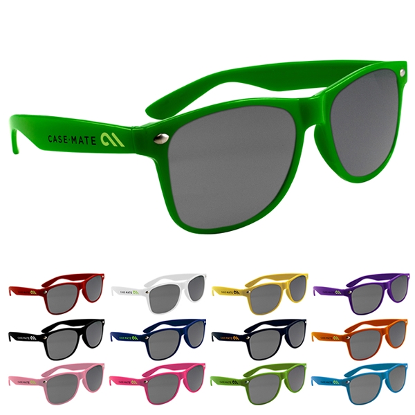 Customized Miami Style Solid Frame Sunglasses | Promotional Miami Style ...